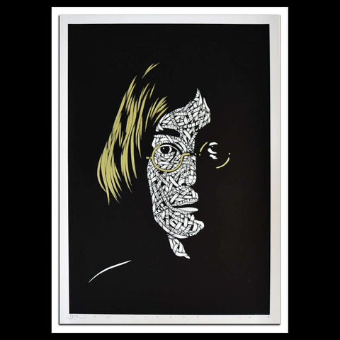 John Lennon / Gold, Black & White