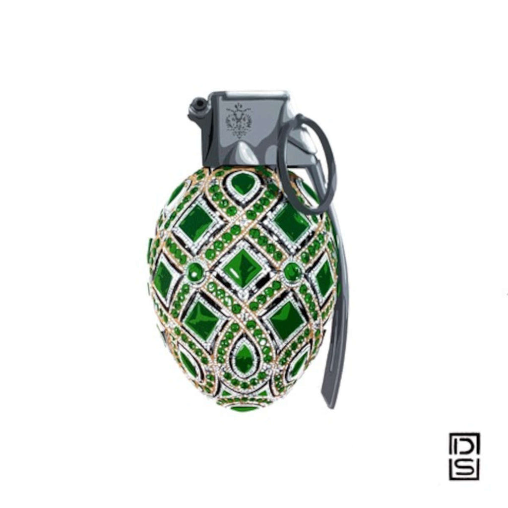 Faberge Egg Grenade #4 / Emerald