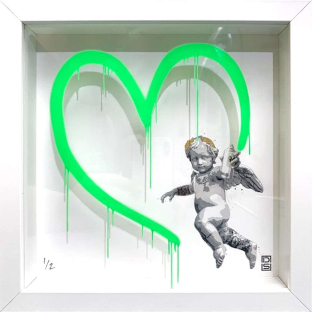 Glass Writer / Heart / Green