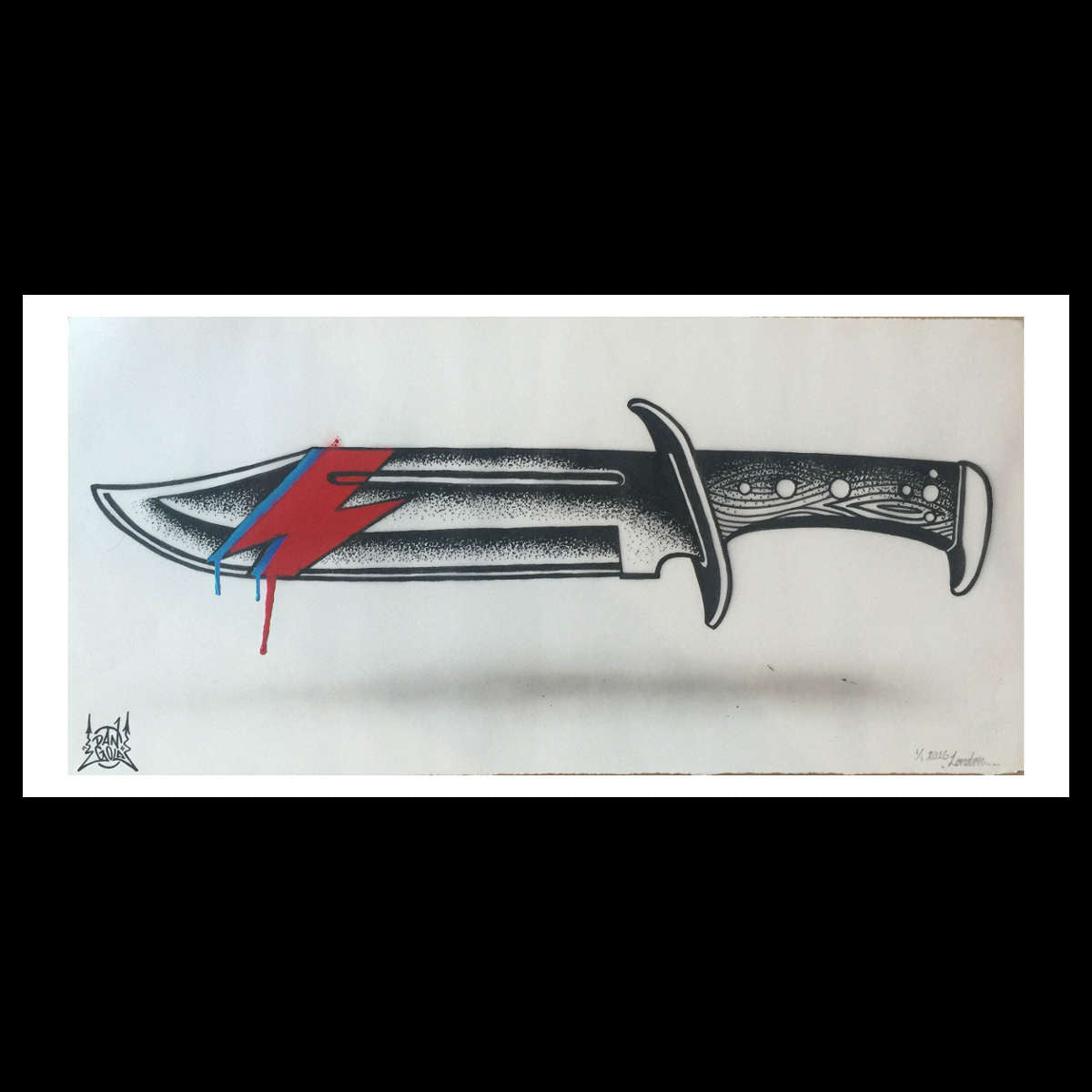 Buoy Knife Drawing Knife Art Wootz Bowie By Jean Louis Regel