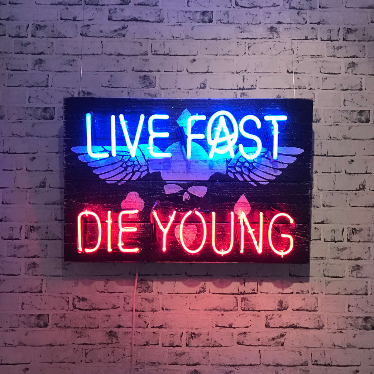 Illuminati-Live Fast Die Young-Original Hand Blown Neon – Reload