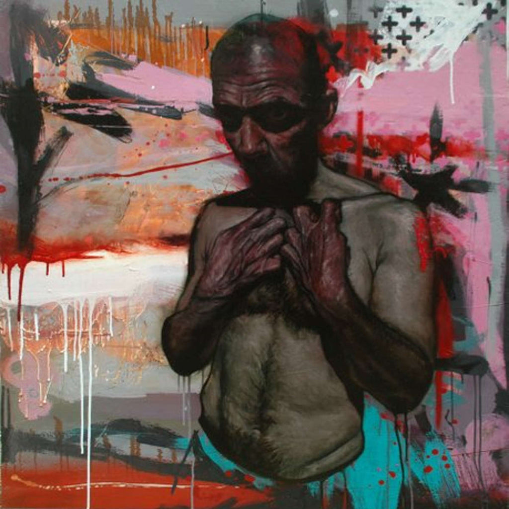 Robert Sample-Roy Has A Black Dog-Original Oil on Board – Reload Gallery