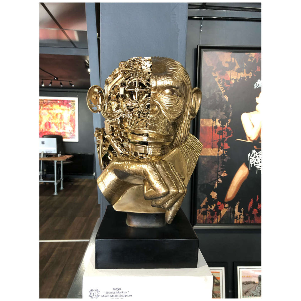 Onyx-Bionics Monkey-Original Sculpture-Created Using Found Recycled ...